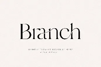 Branch font