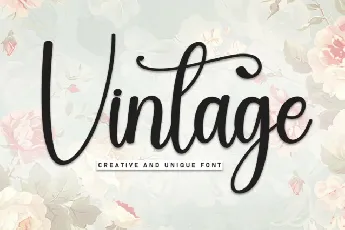 Vintage Script font