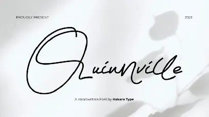 Quinnville font