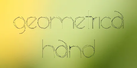 Geometrica Hand font