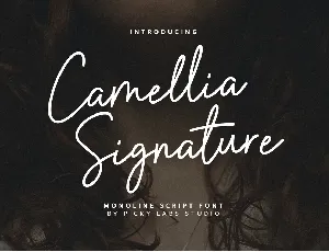 Camellia Signature DEMO! font