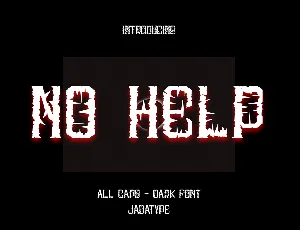 No Help font