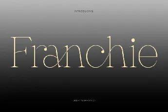 Franchie font