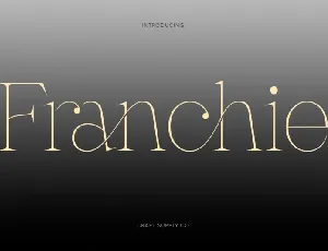 Franchie font