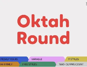 Oktah Round font