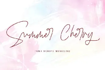 Summer Cherry Script font