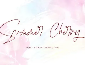 Summer Cherry Script font