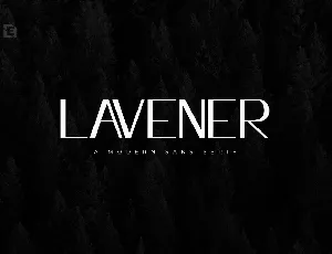 Lavener font