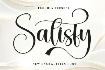 Satisfy Calligraphy font