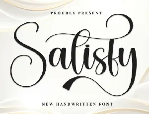 Satisfy Calligraphy font