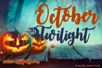 October Twilight Free font