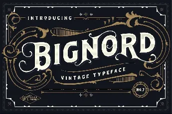 Bignord Typeface font