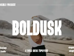 Boldusk font