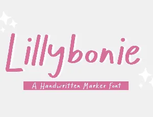 Lillybonie font