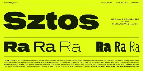 Sztos Family font