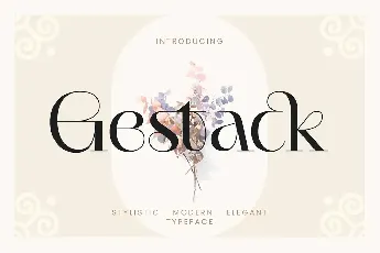 Gestack font