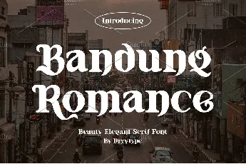 Bandung Romance font