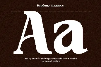 Bandung Romance font