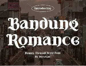 Bandung Romance font