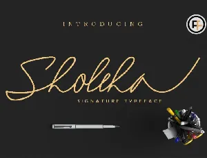 Sholeha Signature font