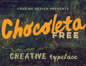 Chocoleta Brush font