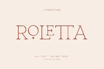 Roletta font