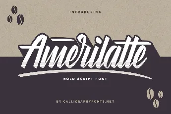 Amerilatte Bold Script font