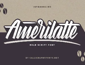 Amerilatte Bold Script font