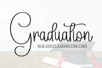 Graduation Calligraphy font