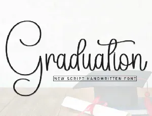 Graduation Calligraphy font