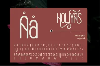 Holiyas font