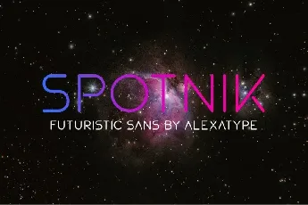 Spotnik Ultra Modern Space font