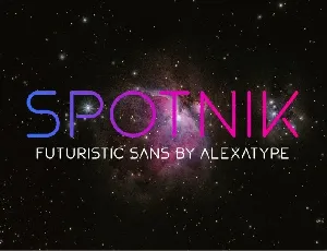 Spotnik Ultra Modern Space font