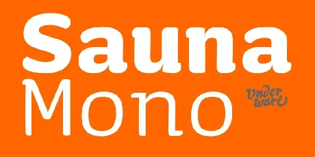 Sauna Mono Pro Family font