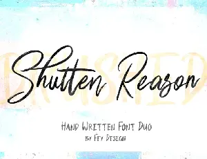 Shutten Reason Duo font