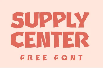 Supply Center font