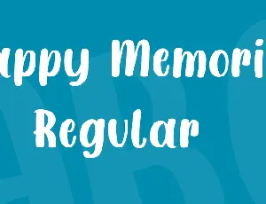 Happy Memories font