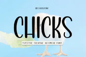 Chicks Display font