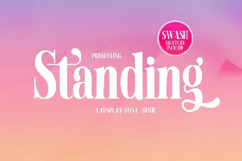 Standing Display font