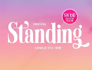 Standing Display font