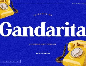 Gandarita Personal Use font