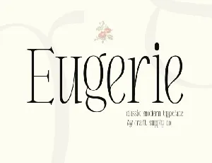 Eugerie Serif font