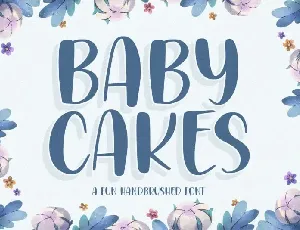 BABYCAKES Handbrushed font