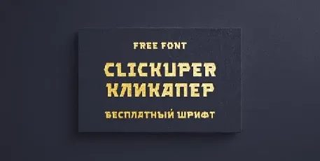 Clickuper Display font