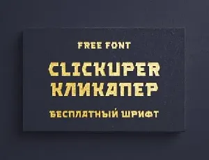 Clickuper Display font