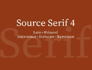 Source Serif Pro font