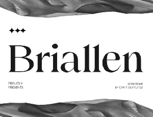 Briallen font