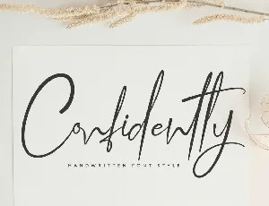 Confidently Handwritten Script font