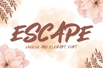 Escape font