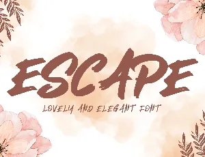 Escape font